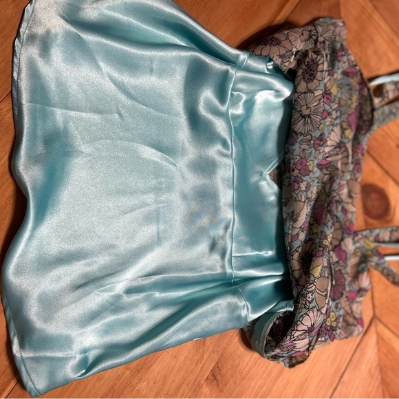 Nicole by Nicole Miller Floral Ruffle V-Neck Camisole - Multicolor - Picture 15 of 16